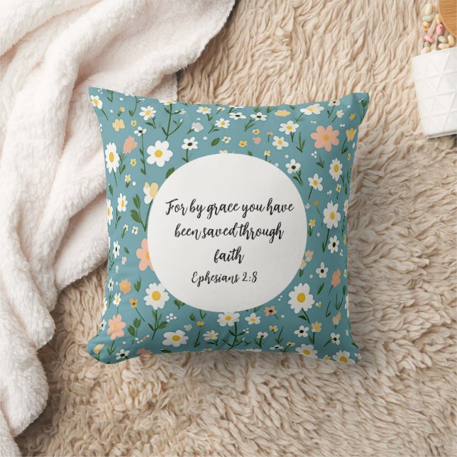 Almofada Ephesians 2:8 Christian Throw Pillow (Cobertor)