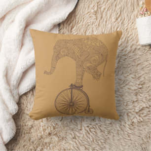 Almofada Equilíbrio de Bicicleta Penny Farthing de Elefante