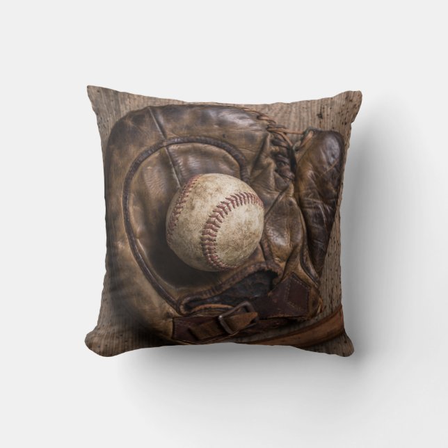 Almofada Equipamento Vintage Baseball (Frente)