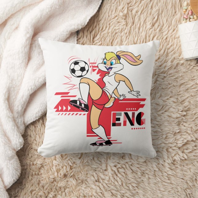 Almofada Equipe Lola Bunny Inglaterra Futebol Gráfico (Cobertor)