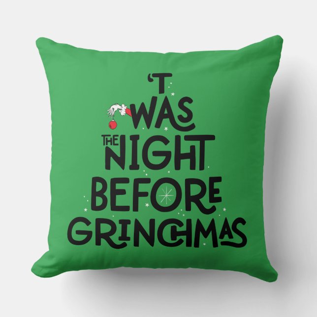 Almofada Era a Noite Antes do Grinchmas (Frente)