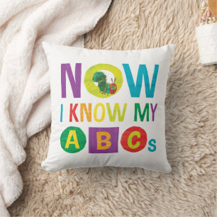 Almofada Eric Carle   agora eu conheço meu ABCs