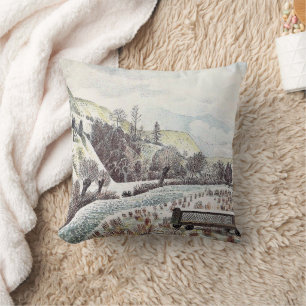 Almofada Eric Ravilious - Neve de Ano Novo,