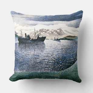 Almofada Eric Ravilious - Noruega, realismo mágico,