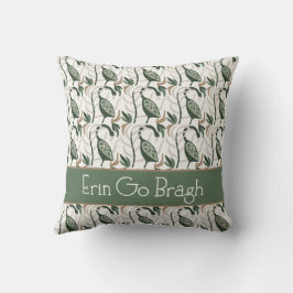 Almofada Erin go Bragh Irish Bird Pattern