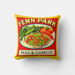 Almofada Ervilhas e cenouras do Parque Fern, de 1930