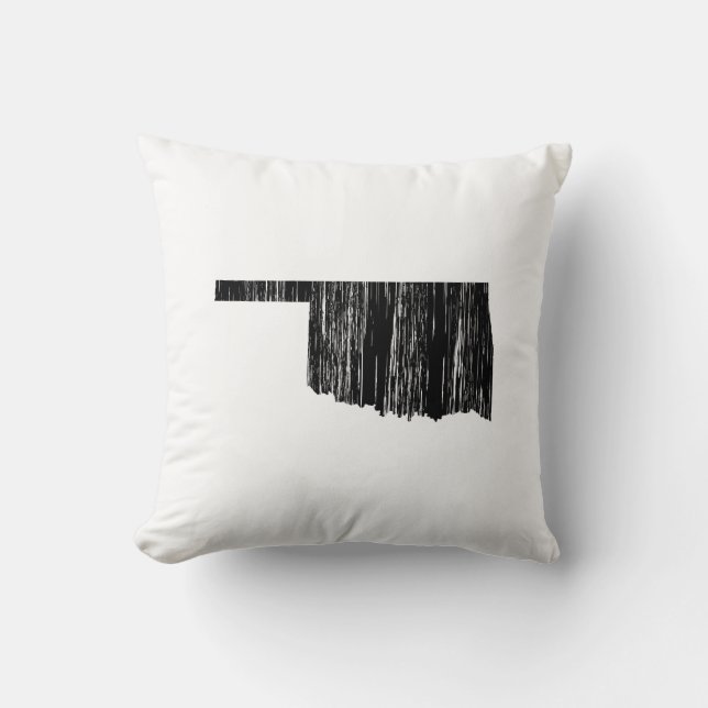 Almofada Esboço afligido do estado de Oklahoma (Frente)