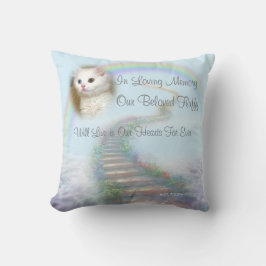 Almofada Escada Memorial do Gato Personalizado para o Céu