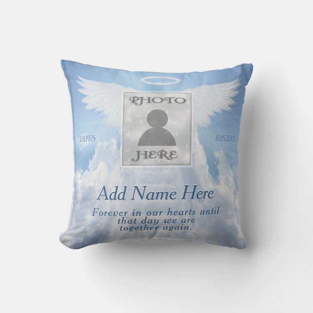 Almofada Escada Memorial Personalizada para o Céu (Frente)