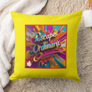 Almofada "Escapar, Explorar, Evoluir"