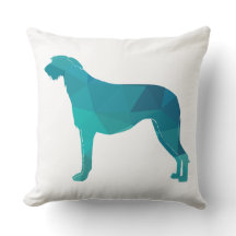 Escocês Deerhound Geométrico Pattern Silhouette
