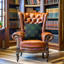 Almofada Escocês no Monograma Personalizado de Tartan Escur