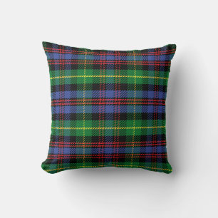 Almofada Escocês Tartan Padrão Verde Vermelho Azul