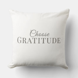 Almofada Escolha a Gratidão – Design de Tipografia Minimali