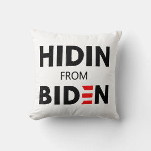 Almofada ESCONDIDO DA BIDEN engraçada campanha política Joe