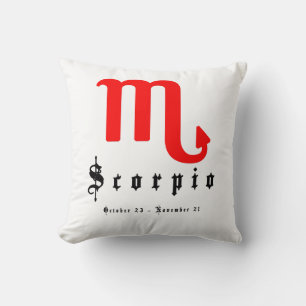 Almofada Escorpião, Horoscópio, zodíaco, astrologia
