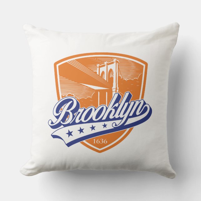 Almofada Escudo do Brooklyn com Design Swoosh (Frente)