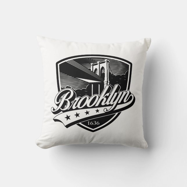 Almofada Escudo do Brooklyn com Design Swoosh (Frente)