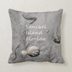 Almofada Escudos da areia de Florida da ilha de Sanibel