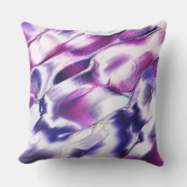 Almofada Esculido de metal fosco, nas cores lilás e roxo