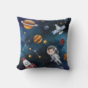 Almofada Espaço Exterior Personalizado Adicionar Seu Nome