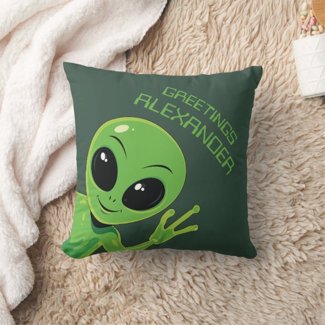 Almofada Espaço Exterior Personalizado Alienígena (Cobertor)