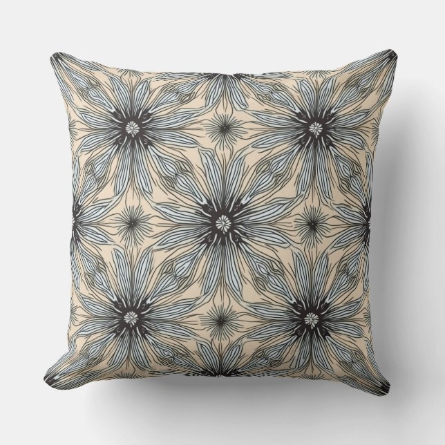 Almofada Espaço Preenchido com Flores: Cushion Floral (Frente)