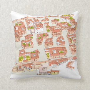 Almofada Espanha de Caceres. Cidade medieval
