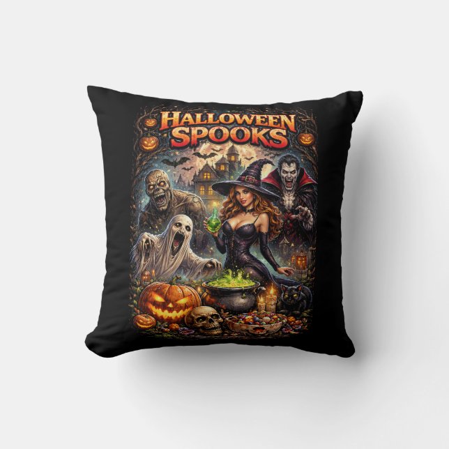 Almofada Espantos de Halloween (Frente)