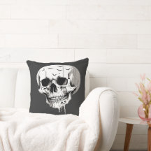 Espeluznante Crânio Derretendo de Halloween Com Im
