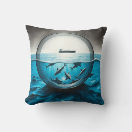 Almofada Esperando... e golfinhos