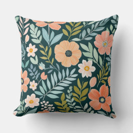 Almofada Espessura, Blue e Green Boho Whimsical