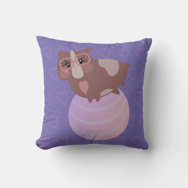 Almofada Espetáculos de porcos da Guiné (Frente)