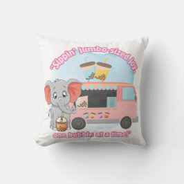 Almofada Espetar alegria de tamanho grande, uma bolha de ca