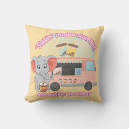 Almofada Espetar alegria de tamanho grande, uma bolha de ca