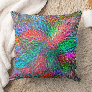Almofada Espiral suave em manchas brilhantes sobrepostas