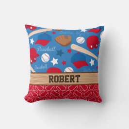 Almofada ESPORTE Personalize o nome Padrão de diversão do v