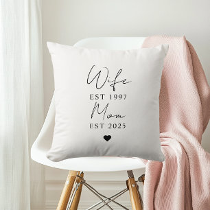 Almofada Esposa Mãe EST 2025 Presente personalizado