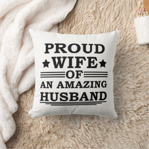 Almofada Esposa Orgulhosa Marido Incrível