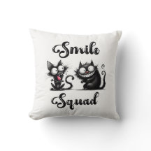 Esquadrão de Sorriso com Design de Gatos Engraçado