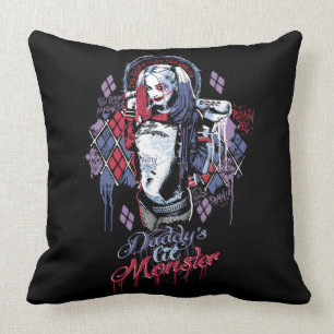 Almofada Esquadrão Suicida Harley Quinn Grafite Incluso