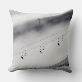 Almofada Esquiadores em um elevador de cadeira