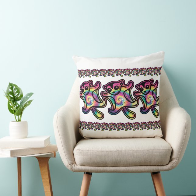Almofada Esquilo Açucareiro Voador Tie Dye (Cadeira)