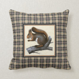 Almofada Esquilo do vintage com o travesseiro decorativo