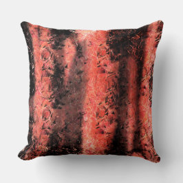 Almofada Esquisita textura coral avermelhado amassado