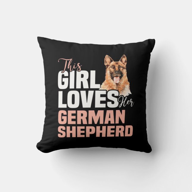 Almofada Esta Menina Ama O German shepherd (Frente)