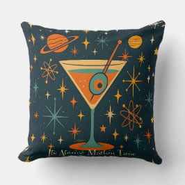Almofada Está na Hora do Martini Atômico Estrelas Cósmicas