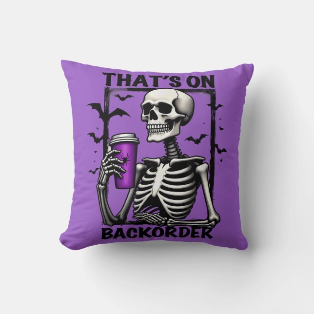 Almofada Está no Backorder Halloween Pharmacy Tech (Frente)