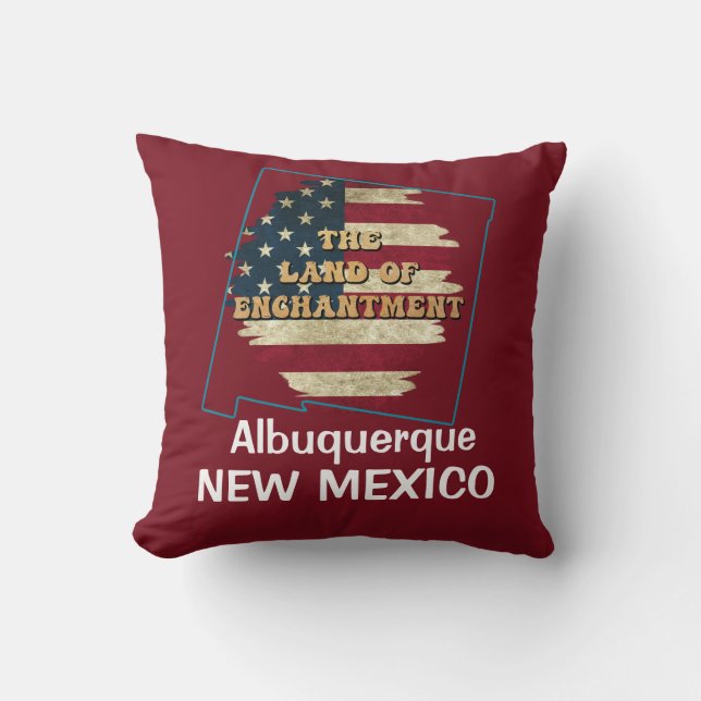 Almofada Estado do Novo México Personalizado (Frente)