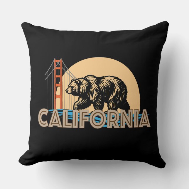 Almofada Estados Unidos da América da Califórnia (Frente)